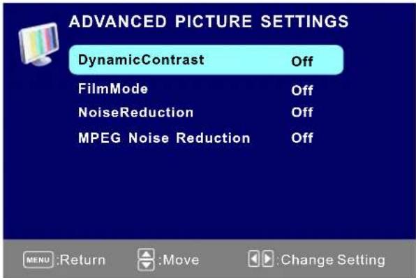 Seiki SE421TT - Réglage d'Image avancé - 1