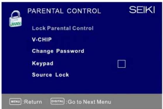 Seiki SE421TT - CONTROLE PARENTAL - 3