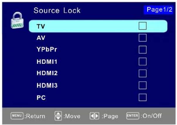 Seiki SE421TT - Cambio de la contraseña - 2