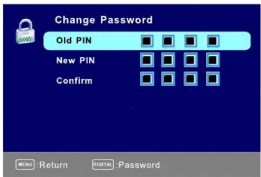 Seiki SE421TT - Cambio de la contraseña - 1