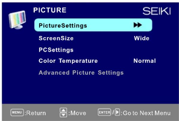 Seiki SE421TT - Menúdeimagen - 1