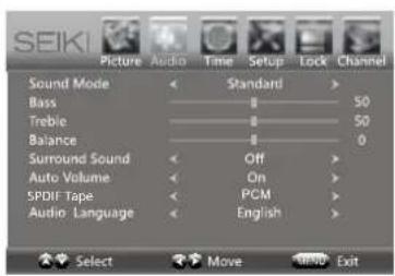 Seiki SE24FL - Navegación por la On-screen Display - 3