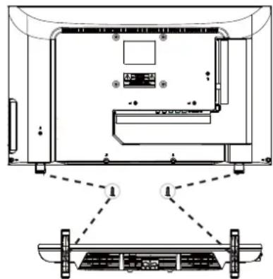 Seiki SE24FL - Instalación del soporte de la base - 2