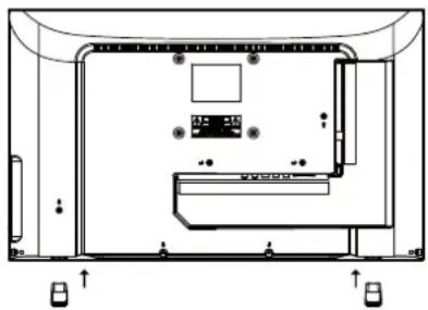 Seiki SE24FL - Instalación del soporte de la base - 1