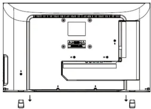 Seiki SE24FL - Removing the Stand for Wall-Mounting - 1