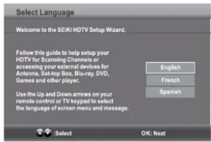 Seiki SE24FL - Configuración inicial - 1