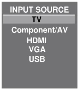 Seiki SE24FL - Selección de la fuente de entrada - 1