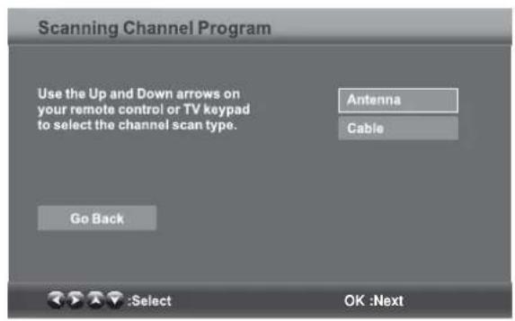 Seiki SE24FL - Select Language
Welcome to the SEIKI HDTV Setup Wizard.
Follow this guide to help setup your
HDTV for Scanning Channels or
accessing your external devices for
Antenna, Set-top Box, Blu-ray. DVD,
Games and other player.
Use the Up and Down arrows on your
remote control or TV keypad to select
the language of screen menu and message.
English
French
Spanish
:Select
OK: Next
21. SALIR: Salir del menú OSD (Visualización en pantalla)   
22. A/B/C/D: Una sola presión | cambiar al canal FAV mantenga presionado|guardar canal actual   
23. LISTA-CH: Visualice la lista de programas   
24. AGREGAR/BORRAR: Agrega o elimina los canales favoritos   
25. FAV: Muestra la lista de canales favoritos   
26. FAV+/-:Presione para escanear los programas favoritos de televisión   
27. HDMI: Selecciona directamente el modo
^DMI - 5