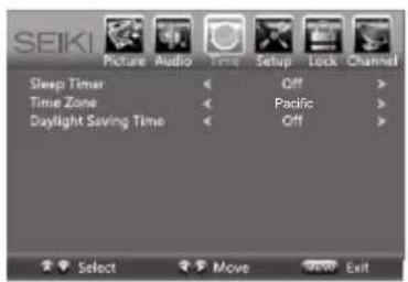Seiki SE32HG - Navigating the On-screen Display - 5