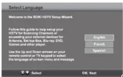 Seiki SE32HG - Configuración inicial - 1