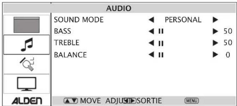 Alden 18.5inch - Sound menu - 1