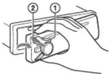 SONY CDXG3200UV - Detaching the Front Panel - 1