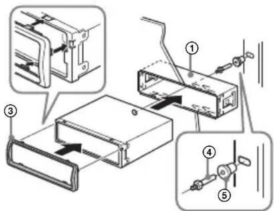 SONY CDXG3200UV - Montieren des Gerats im Armaturenbrett - 2