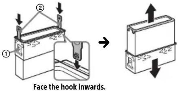 SONY CDXG3200UV - Removing the protection collar and the bracket - 2
