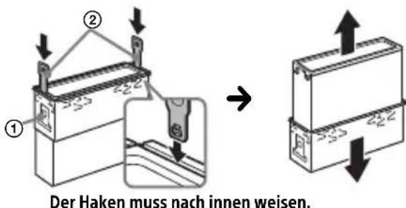 SONY CDXG1202U - Abnehmer der Schutzumrandung und der Halterung - 2