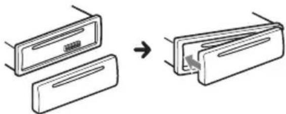SONY CDXG1201U - Installazione del pannello anteriore - 1
