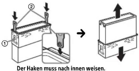 SONY CDXG1201U - Abnehmer der Schutzumrandung und der Halterung - 2