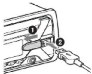 SONY CDXG1200U - Een USB-apparaataansluiten - 1
