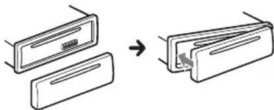 SONY CDXG1200U - Installazione del pannello anteriore - 1