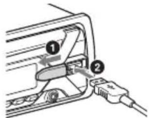 SONY CDXG1200U - Connecting a USB Device - 1