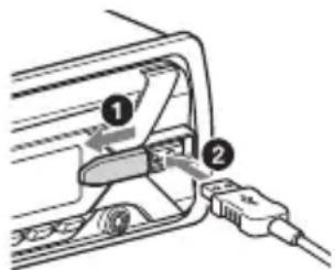 SONY CDXG1200U - Collegamento di un dispositivo USB - 1