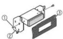 PIONEER MVH190UBG - When not using the supplied mounting sleeve - 2