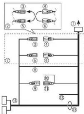 PIONEER MVH170UBG - Stroomkabel - 1