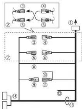 PIONEER MVH170UBG - Cordon d'alimentation - 1