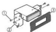 PIONEER DEH1700UBA - Soporte DIN trasero - 2