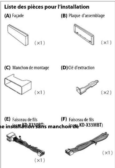 JVC KDX33MBTE - INSTALLATION / RACCORDEMENT - 4