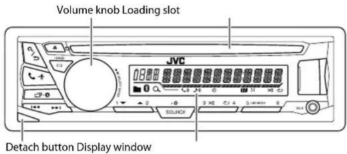 JVC KDR971BTE - Faceplate - 1
