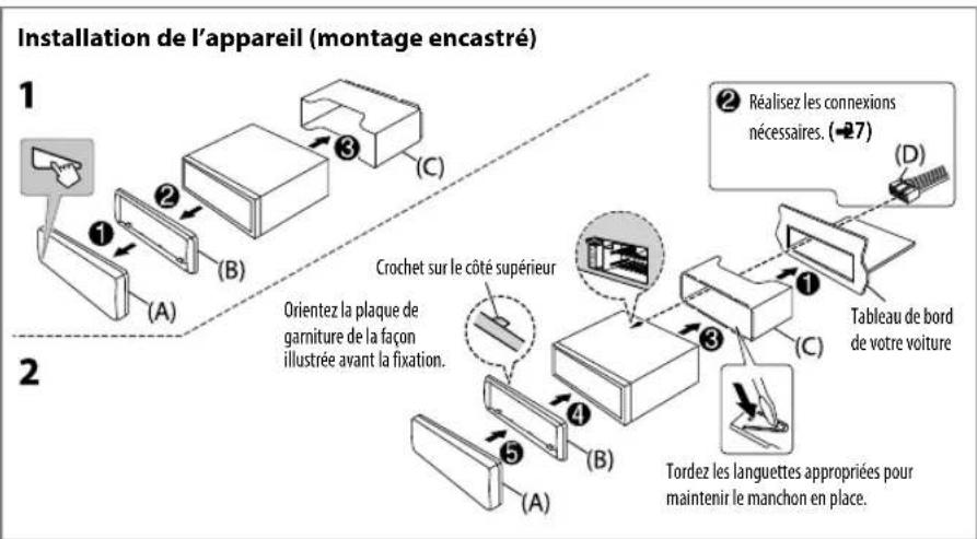 JVC KDR971BTE - INSTALLATION / RACCORDEMENT - 1