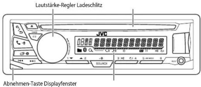 JVC KDR871BTE - Frontblende - 1