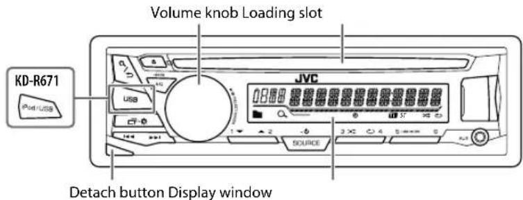 JVC KDR671E - Faceplate - 1