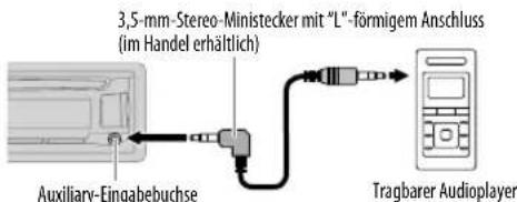 JVC KDR471E - Verwendung eines tragbaren Audioplayers - 1