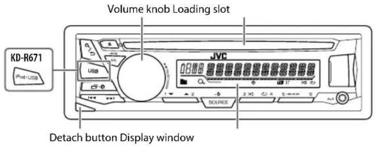 JVC KDR471E - Faceplate - 1
