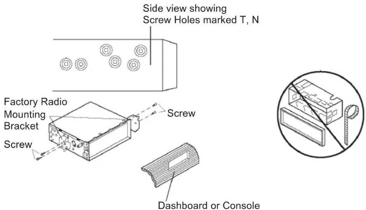 MT Logic CSR3039U - DIN REAR-MOUNT (Method B) - 1