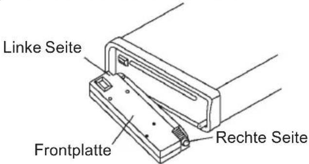 MT Logic CSR3039U - Anbringen der Frontplatte - 1