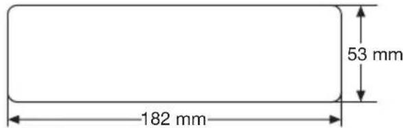 MT Logic CSR3039U - DIN "Voorzijde" montage (Methode A) Installatie Opening - 1