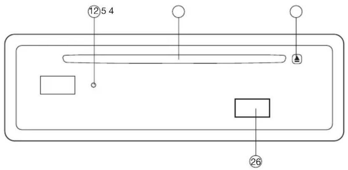 MT Logic CSR3039U - Lokatie van toetsen - 2
