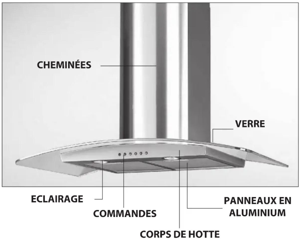 SAMSUNG HDC9190BX - HOTTE DE CUISINE - 1