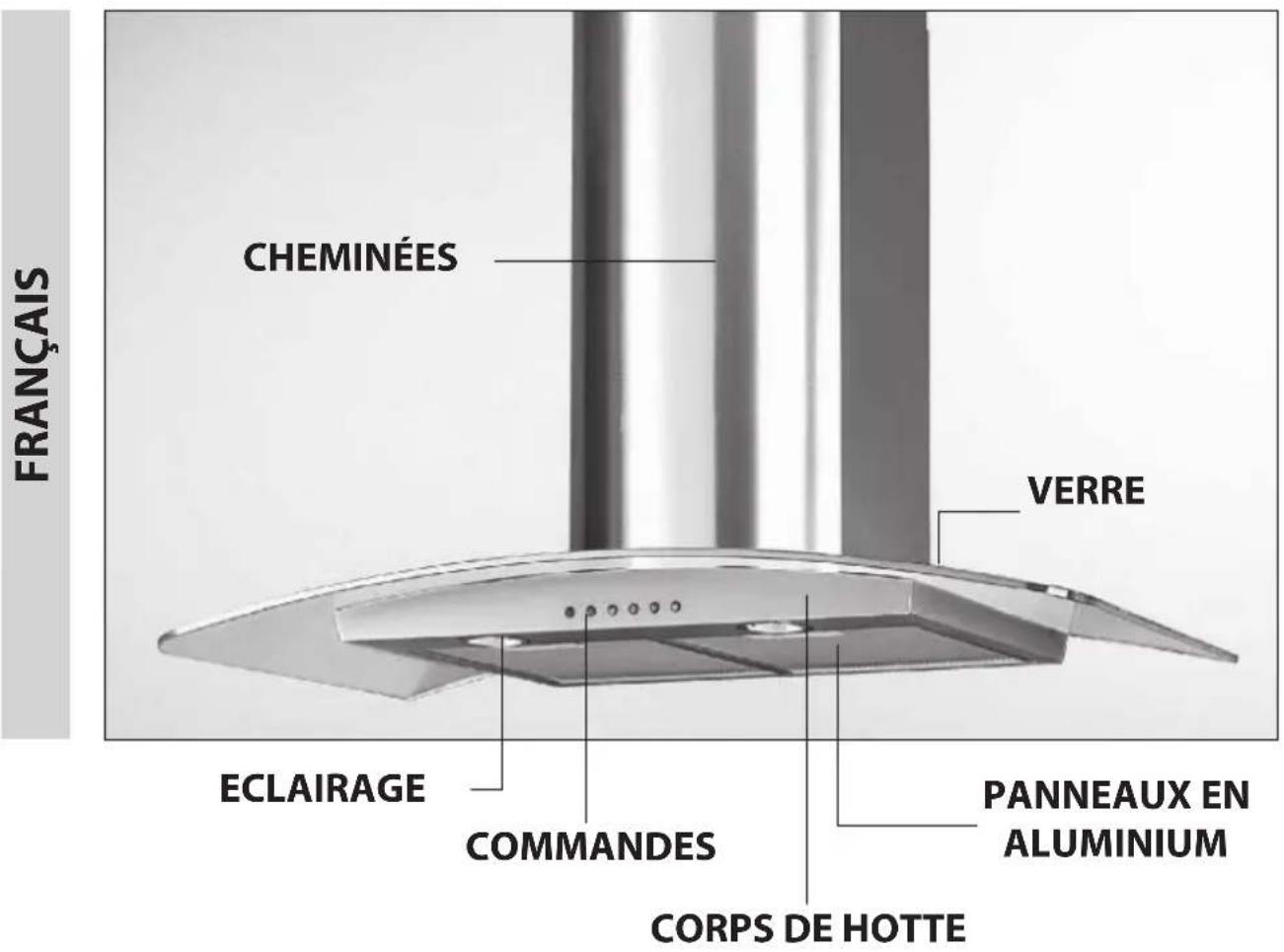 SAMSUNG HDC6390BG - HOTTE DE CUISINE - 1