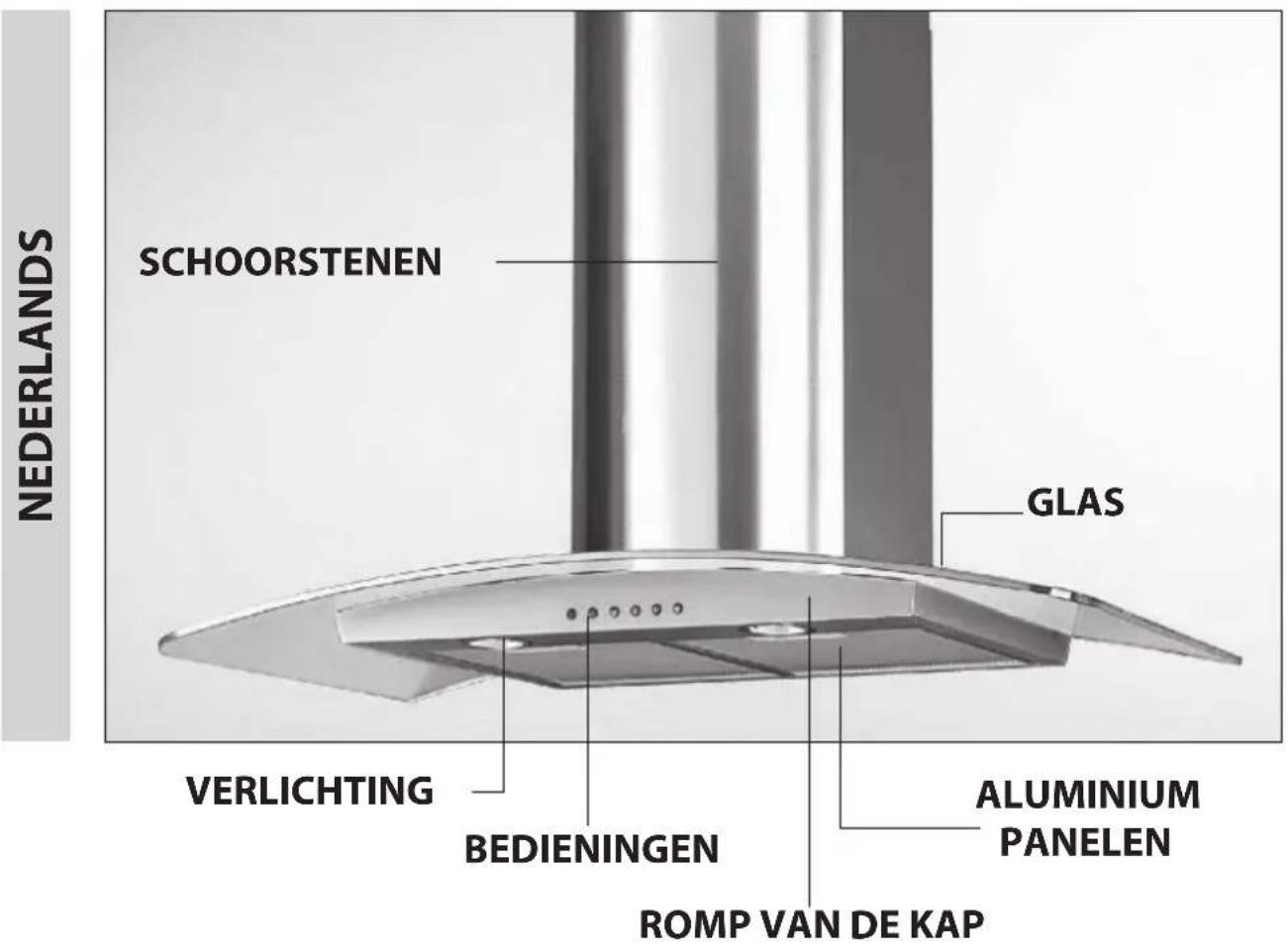SAMSUNG HDC6390BG - AFZUIGKAP VOOR KEUKEN - 1