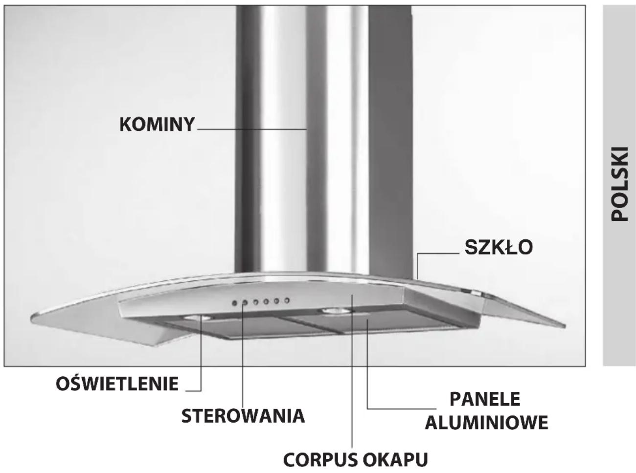 SAMSUNG HDC6190BW - OKAP KUCHENNY - 1