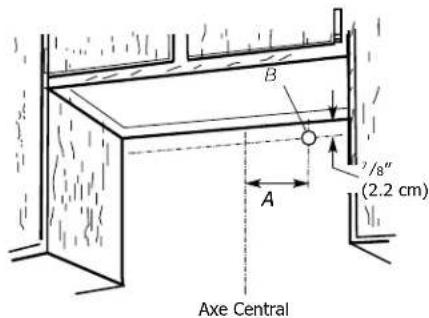FRIGIDAIRE FHWC3640MS - Passage du câble à travers le mur : - 1