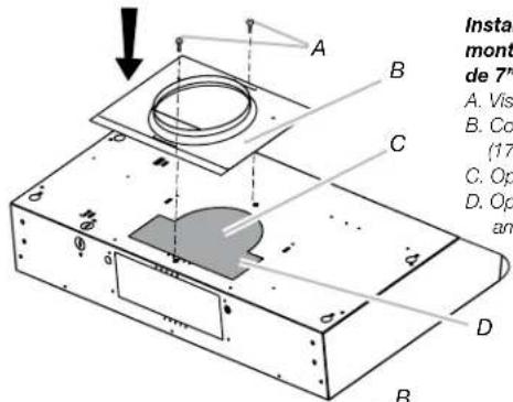 FRIGIDAIRE FHWC3040MS - Installation du raccord de conduit - 1