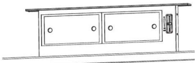 FRIGIDAIRE FH30DD50MS - Supports de stabilisation supérieurs : - 1