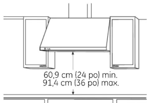 GE Cafe CV966TSS - INSTALLATION SOUS UNE RETOMBEE DE PLAFOND - 2