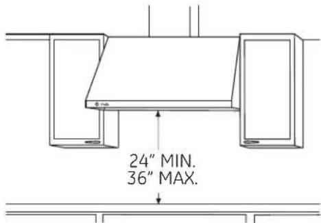 GE Cafe CV936MSS - INSTALLATION CLEARANCES - 2