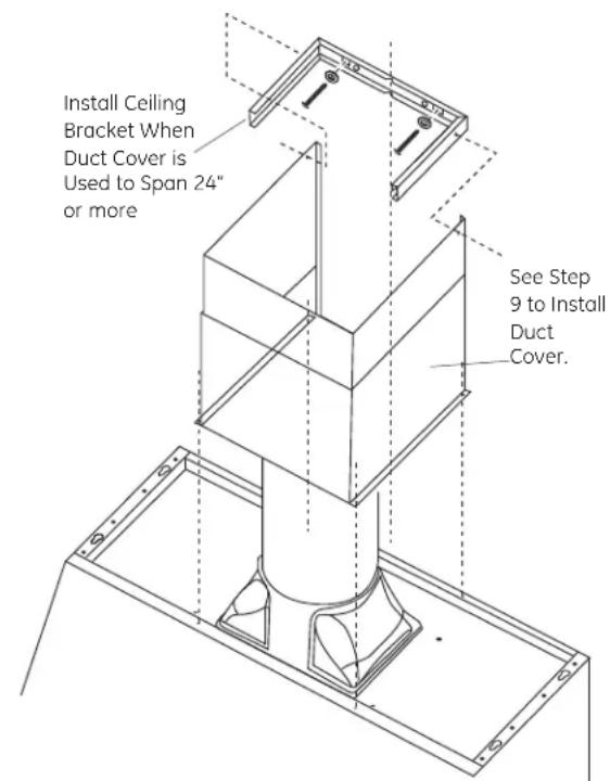 GE Cafe CV936MSS - INSTALL CEILING BRACKET - 1